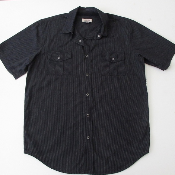Anchor Blue Men's Short Sleeve Button Down Shirt Size Medium Blue - Picture 1 of 3